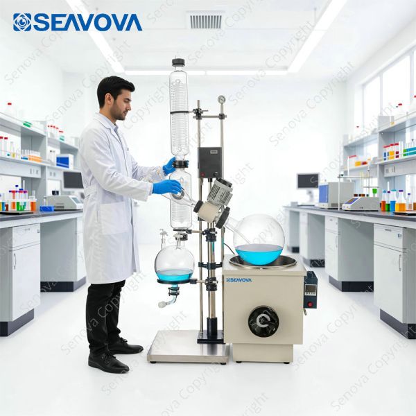 10L Manual Lift Rotary Evaporator NoVap-ML10