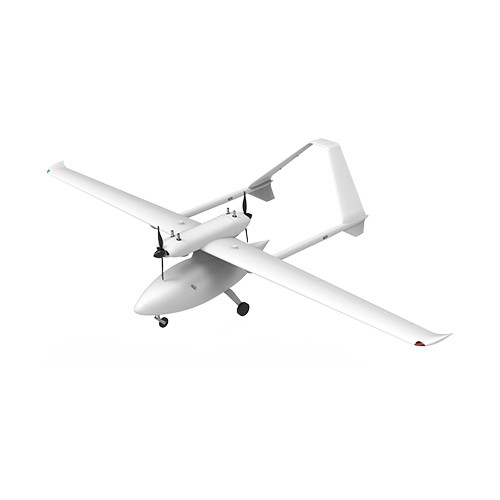 White Vtol Fixed Wing Drone High Efficiency Aerodynamic Air Resistant VTOL Drones