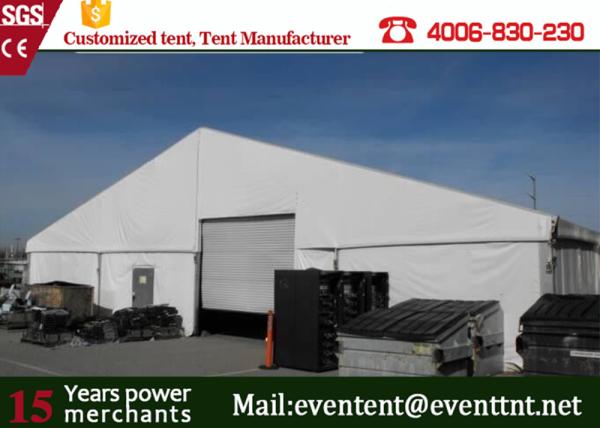 Waterproof Outdoor Warehouse Tent 25 Meters With ABS Wall Clear Window