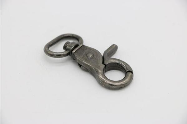 Handbag parts zinc alloy rolling plating anti sliver spring swivel trigger snap hooks 19 mm