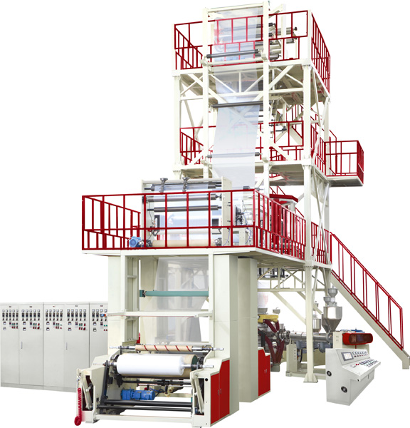 Co - Extruding Traction Rotation Film Blowing Machine For Three To Seven Layers Film