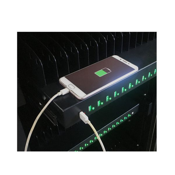 Mobilized 15U 24U 16-Port USB PDU Steel Charging Cart-Customizable 600mm in Stock