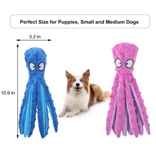 Juguetes rellenos el mejor entrenamiento del pulpo del Amazonas interactivo para los pequeños perros