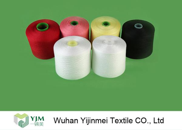 Ring Spun Polyester Raw White Yarn For Sewing Thread , Eco - Friendly