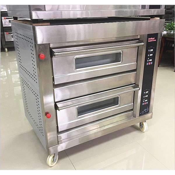 0.1kw Electric Deck Oven For Bread 3 Deck 12 Trays Gas Bakery Oven with Timer Control