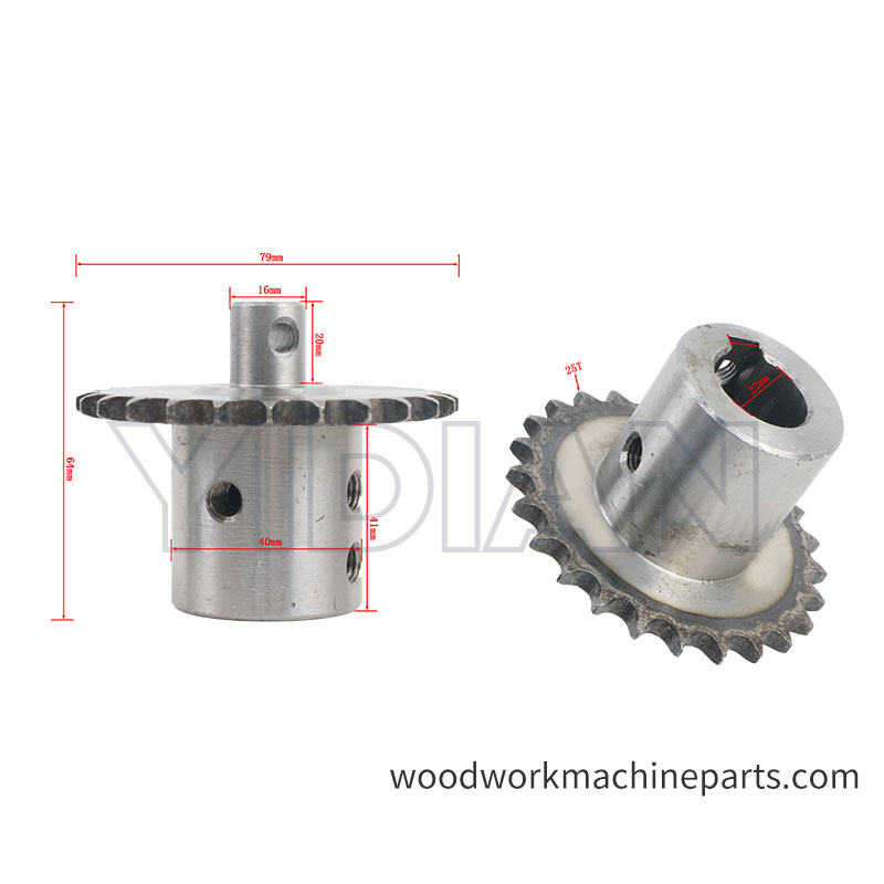 KDT Edgebander Gluing Gear 25T Запчасти для KDT Woodworking Edgebander Glue Tank