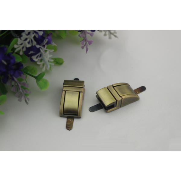 Small design purse metal zinc alloy light gold decorative hardware lock