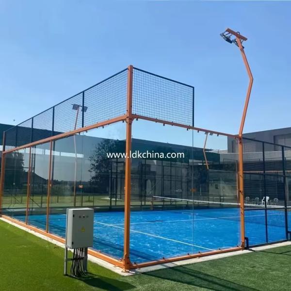 Auvent de court de tennis de padel extérieur imperméable, couverture de toit de court de sport de padel, court de tennis de padel