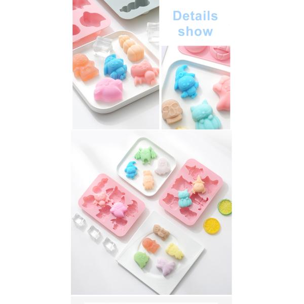 Heatproof Non Stick Silicone Cake Molds For Halloween