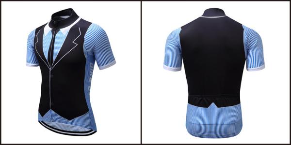 Camisa de ciclagem suada do esporte T do jérsei do tempo fresco do poliéster de Maillot Ciclismo dos homens anti