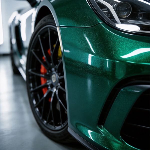 Self Healing Car PPF Film Stain Resistant UV Resistant Car Wrap Emerald Green