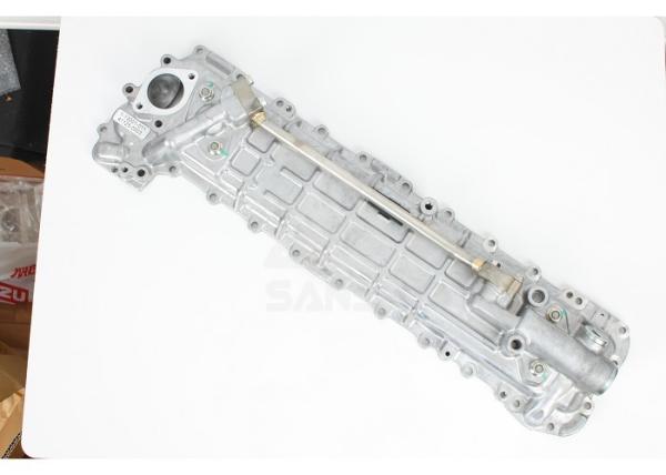 Alloy Steel Oil Cooler Cover / Engine Side Cover Excavator Engine Parts