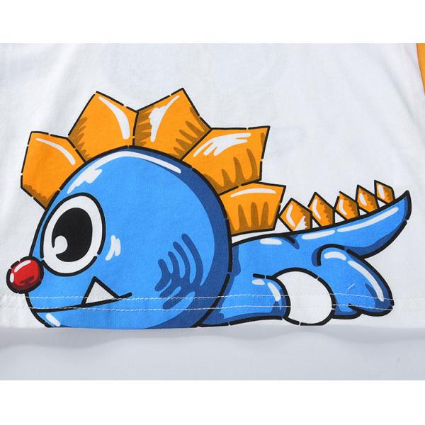 Boy T-Shirt New Dinosaur Children'S Short Sleeved Top Children'S Sports Shirts