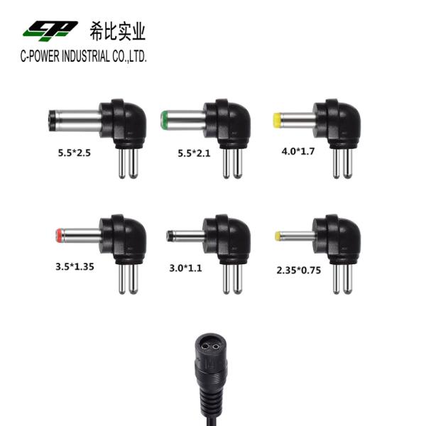 12V 2A 24W Right Angle DC Power Plug Adapter for C-Power AC100-240 Output DC3-12V