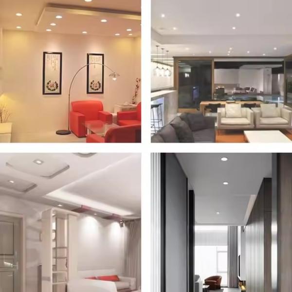 Aluminium Spotlights 2700k 3000k 4000k 5000k Recessed Dimmable LED Downlights Outdoor