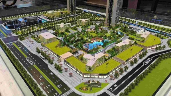Residential Architectural Site Model Real Estate Scale Model 1:150