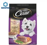 Alimento para animales impreso que empaqueta la delaminación inferior plana de la bolsa no