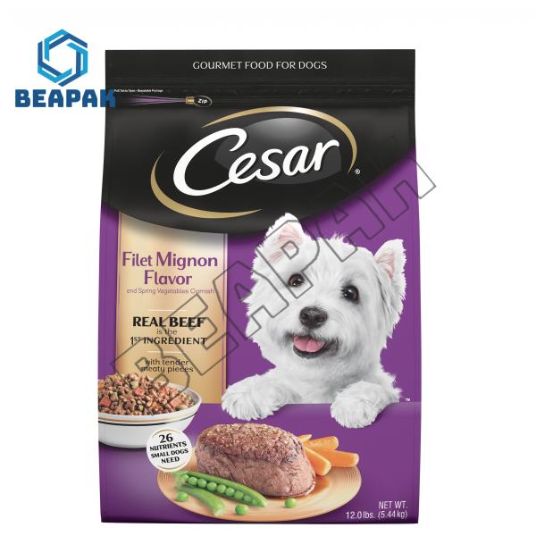 Напечатанный корм для домашних животных упаковывая плоскую нижнюю деламинацию ме