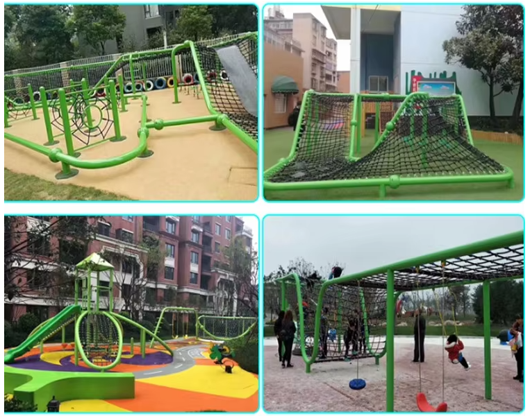 OEM Service Outdoor Climbing Rope Structures For Adventure Park