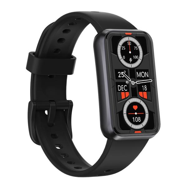 T54B  Stylish Black And Pink Multifunction Smart Watch 172*320px Resolution 15Days Standby Time