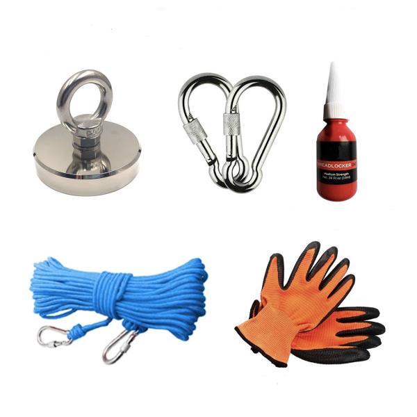 500 Lbs Pull Force Round Neodymium Fishing Magnet With Countersunk Hole