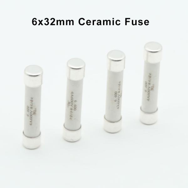 0.2A to 50A 250VAC 250VDC 300VAC 300VDC 500VAC 500VDC 600VAC 600VDC 750VAC 750VDC 1000VAC 1000VDC 10KA Fast Acting 6x32mm Ceramic Fuse