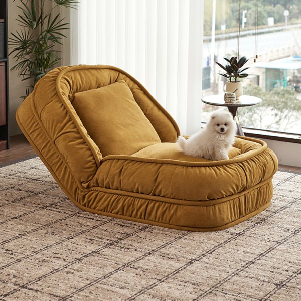 Modern Minimalist Design Compressed Sofa Bed Hot Selling Corduroy Fabric Bean Bag for Small Spaces for Human Dog Use Living Area