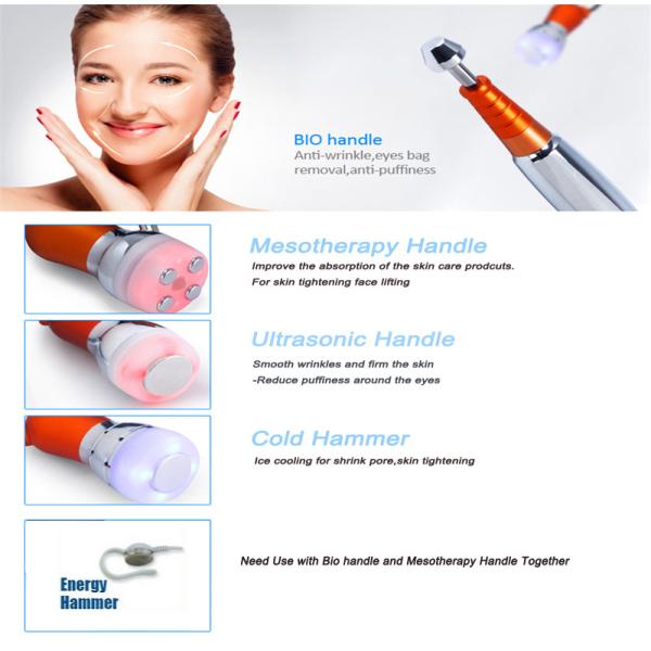 Electroporation No Needle Mesotherapy Machine / Multifunctional Facial Spa Equipment