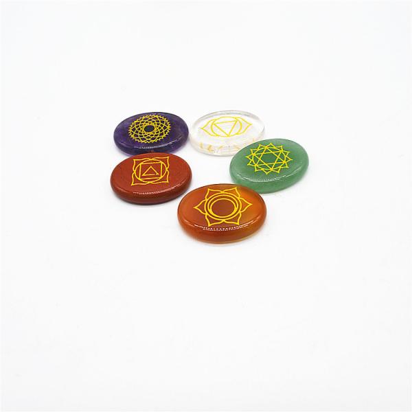 Seven Chakra Stones Set for Body and Spirituality Healing Art Collectible Tumbled Crystals