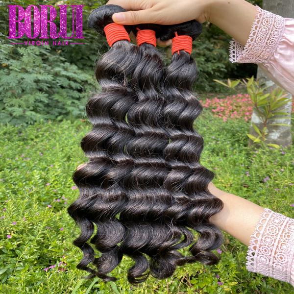 Unprocessed Virgin Hair Natural Wave Pure Human Hair Bundle Soft Smooth