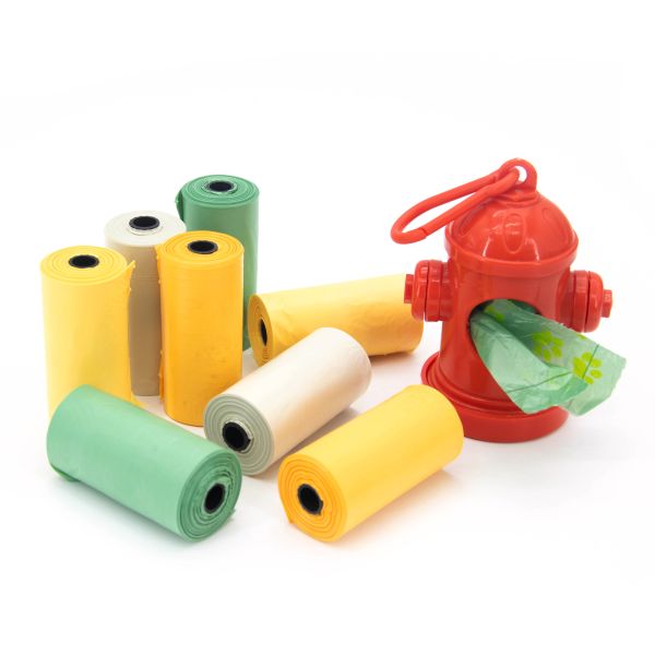 Eco Friendly Biodegradable Pet Waste Bags Unscented Tear Resistant