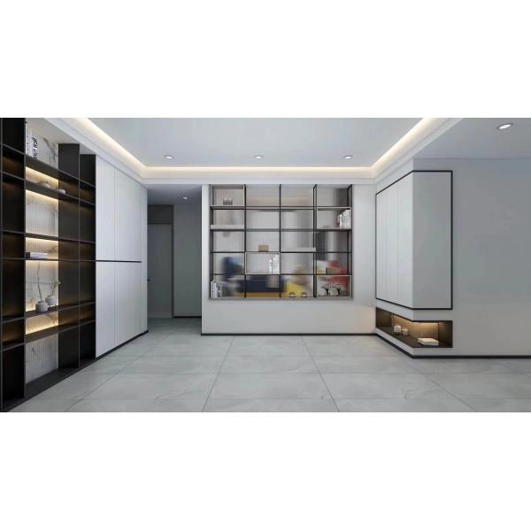 White PET modern kitchen cabinet