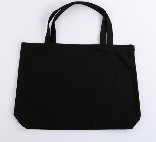 Heavy Duty Cotton Canvas Travel Tote Bag White / Beige / Black For Teenagers