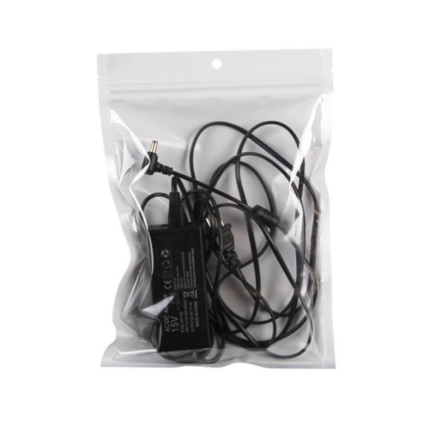 Transparent Self-Close Zipper Bag Plastic Packaging Pearl Film Bags Reusable Storage Bag with Hang Hole