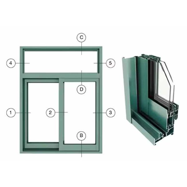 Manufacturer 6000 Series Aluminum Alloy Profiles for Windows Doors Bending Cutting Welding Services Temper T3-T8 1% Tolerance