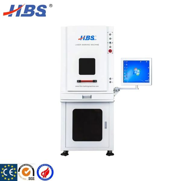 Full Enclosed 20W 30W 50W Fiber Laser Marking Machine Laser Engraving Machine