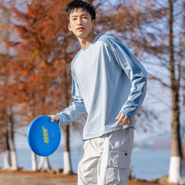 Crew Neck Long Sleeve Quick Dry Sun Protection Sports Sweatshirt For Couples