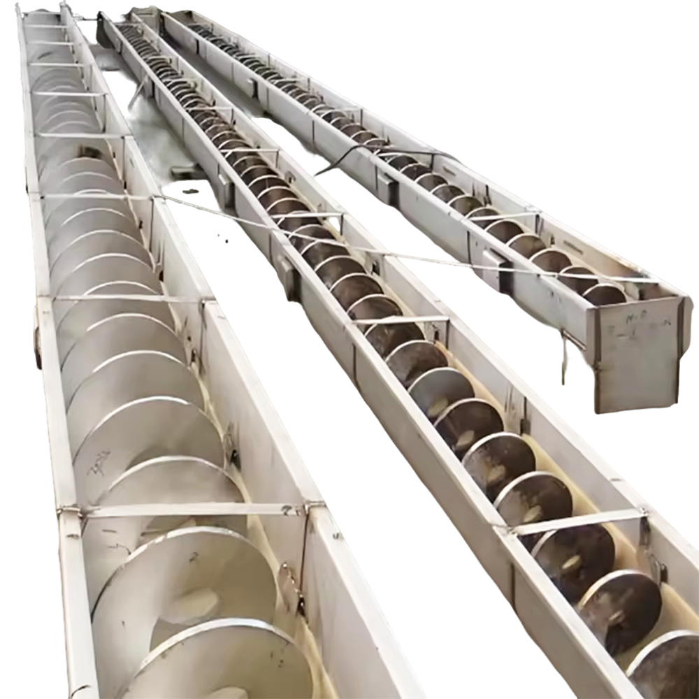 Customized Screw Conveyor Automatic Shaftless Screw Conveyor Tubular Winch Integrated Sludge Conveying and Filter Pressing Equipment For Transporting Sludge Powder and Granular Raw Materials