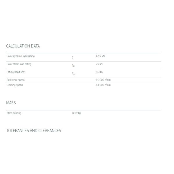 Needle roller bearings with machined rings, with an inner ring , NA 6906 , NA6906