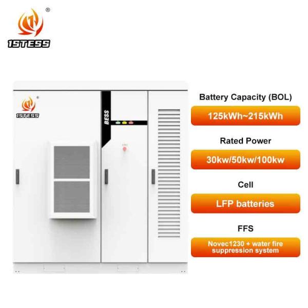 All in One BESS Solution 143.36kwh-215kwh Cabinet Energy Storage System Air Cooling Industrial Commercial Energy Storage