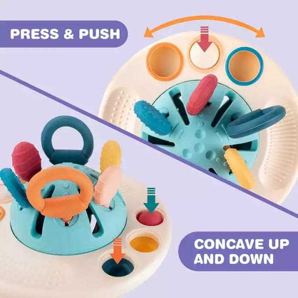 Juguetes sensoriales el echar los dientes del silicón libre educativo del juguete BPA de los niños del OEM