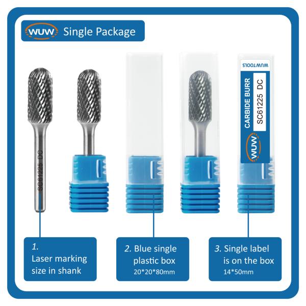 Packaging and Shipping Durable Carbon Steel Custom Tungsten Carbide Burrs