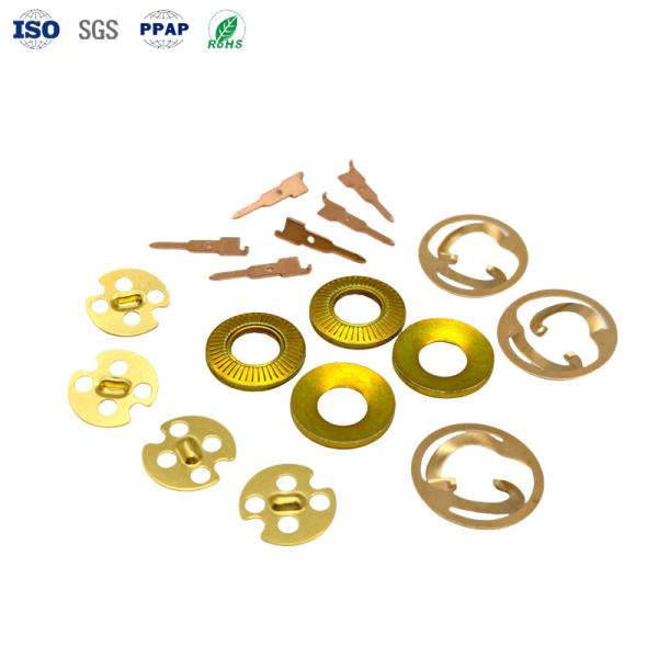 Custom Tin-Plated SPCC Stamping 0.2-15mm Panel Thickness for Multistep Progressive Dies IATF 16949 RoHS Compliant