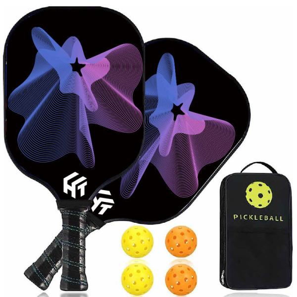 Portable Practice Pickleball Paddle Set , Youth Pickleball Paddle USAPA Standard