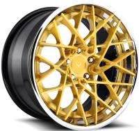 F12 Berlinetta 3PC forjó la cara pulida los bordes del oro del labio 21x9.5 22x12.5 de la aleación de aluminio