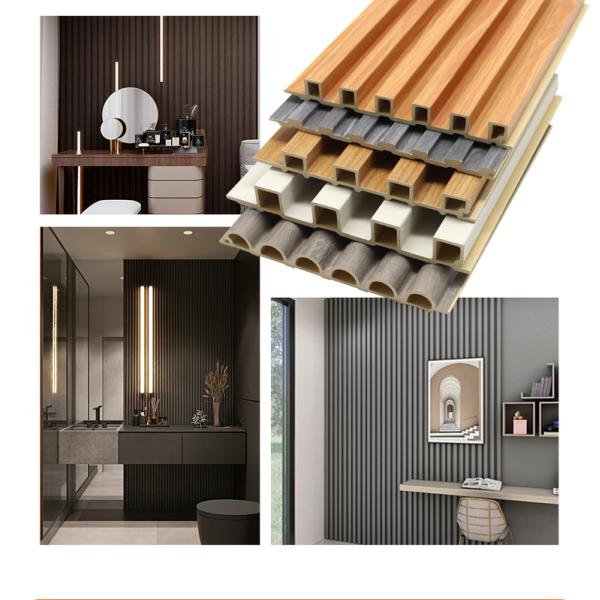 Виниловые облицовочные панели для стен деревянные зерна ПВХ WPC панели для стен для современного домашнего офиса