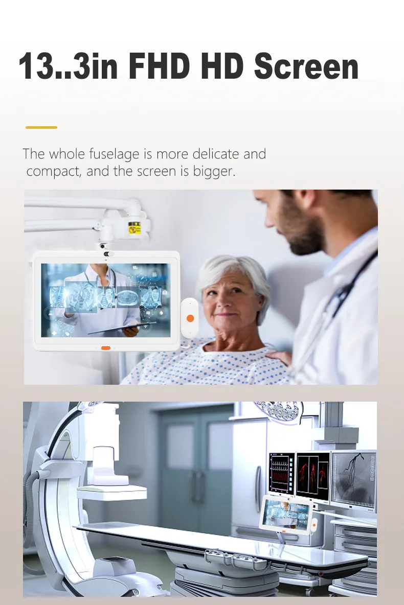 Wall-Mounted 13.3inch Android Tablet Nurse Call System for Medical Hospital Patient Care