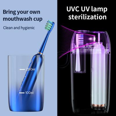 1500mAh Adults Electric Toothbrush Soft Bristle Type Wireless Charging
