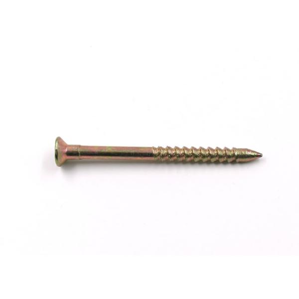Pozidrive Flat Cap Head Nails Screw Mild Steel Material Used With Plastic Anchors