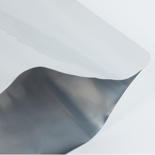 Flat Aluminum Foil Vacuum Bags , Mylar Frozen Food Packaging Bag With Tear